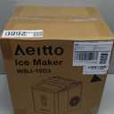 Aeitto Ice Makers Countertop, 9 Ice Cubes Release in 6 Mins, 26Lbs/24H, 2 Sizes of Bullet Ice Machine, Self-Cleaning Portable Ice Maker with Ice Scoop and Basket for Home Kitchen Office Bar RV, Black