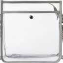 Bluome Clear Bag for Stadium Events 12x12x6, Clear Purses Stadium Bag Crossbody Purses for Concerts Football Games Travel