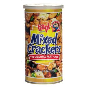 Hapi Mixed Crackers, 6-Ounce Tins (Pack of 4) (EXP 06/25/27)
