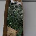 20Inch Pre-lit Artificial Small Mini Christmas Tree with Warm White Multi-Color LED Lights, Remote Control and Timer, Perfect for Xmas Tabletop Decorations, Home, Kitchen, Dining Table top Snow (1ft 8in)