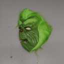 The Christmas Cosplay Mask, Christmas Costume Latex Mask Adult,Green Cosplay Costume Mask