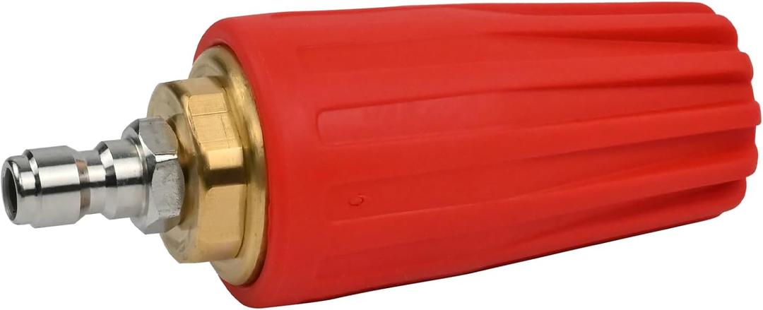 Pressure Washer Turbo Nozzle for General Pump 2600-5100 PSI Turbo Nozzle 360 Rotating 1/4'' Quick Connect Cleaning Machine 4.0 GPM 4.0 Orifice