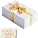 Gift Box, 12x6x4 nches Foldable Magnetic Gift Box Rectangular Box with Lid for Weddings,Proposals, Birthdays, Christmas, Anniversaries, Halloween,Holiday Gift Giving Packaging, 1Pack