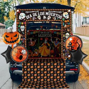 ANZOME 6 Pcs Halloween Acrylic Award 5.9'' Halloween Party Supplies Trophy Award Contest Trophy Plaques for Pumpkin Trunk or Treat Contest Car Decorations Contes