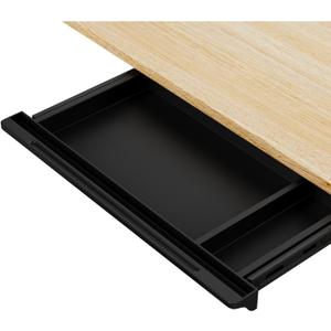 Under Desk Mounted Sliding Drawer to pull out, Attachable Desk Pencil Drawer Ball-Bearing Slides (Black)
