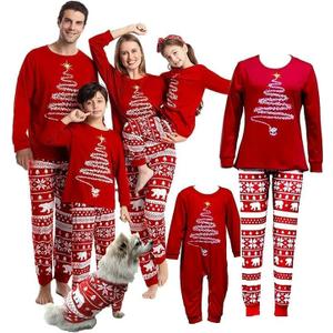 Christmas Pjs Matching Sets Xmas Holiday Pajamas for Adult Kids Baby Dog Family Sleepwear Loungewear Outfits, Special Size Type: Men, Size L