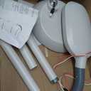 Brightech Litespan - Bright LED Floor Reading Lamp for Over Chair Crafts and Reading, Estheticians' Light for Lash Extensions, Adjustable Standing Lamp for Living Room, Bedroom, Office - White