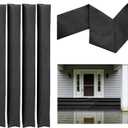5 ft x 7.8 inch Water Activated Flood Barriers, Sandless Sandbag for Rain Water Control, Resuable Flood Water Barrier for Garage and Home Doors, Easy to Use(4pcs)