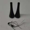 Fly Swatter for Outside/Inside Meal, Picnic, Barbeque, Events - Battery Operated Food Spinning Fan (Black Color, 2pcs)