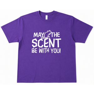 Scent Be With You Design Barn Hunt T-Shirt (Purple, M)