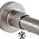 BRIOFOX Tension Curtain Rod 43-73 Inches Brushed Nickel, Rustproof and Non-Slip and Heavy Duty Shower Curtain Rod for Window or Bathroom, 304 Stainless Steel