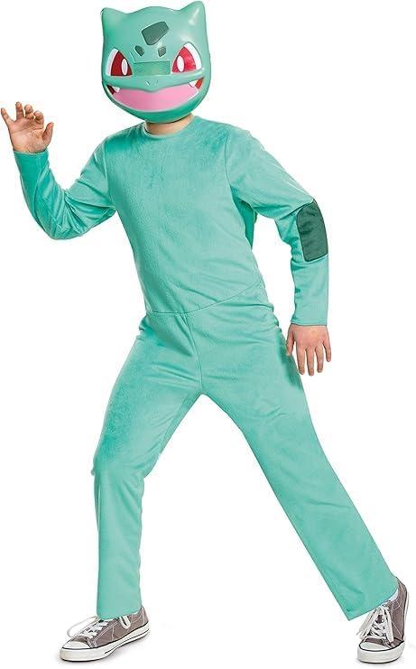 Pokemon Costume Bulbasaur for Kids, Children's Classic Character Outfit (Large (10-12))