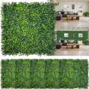 Artificial Boxwood Panels,20"x 20"(16P) UV-Anti Faux Grass Panels for Interior Wall, Greenery Backdrop,Garden and Indoor Outdoor Plant Wall&Fence Covering Privacy for Backyard Decor