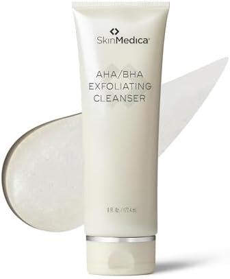 SkinMedica AHA/BHA Exfoliating Face Wash - Gentle Facial Exfoliating Scrub with Jojoba Oil for Smoother, Radiant Skin - Helps Improve the Appearance of Skin Tone & Texture (6 Fl Oz)