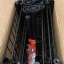 Sakugi Storage Shelves - 5 Tier Shelf Organizer, Heavy Duty Garage Shelving Unit with Leveling Feet, Stable Metal Shelves Organizer for Pantry, Kitchen and Closet, 33.0" W x 12.6" D x 72.0" H, Black