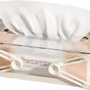 Adjustable Tissue Box with Spring Mechanism - Multipurpose Storage for Bedroom, Kitchen, Desktop, and Living Room (White)