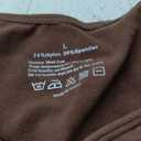 FeelinGirl Women's Long Sleeve Shapewear Bodysuit for Tummy Control Seamless Body Suits Thong V Neck Going Out Tops (Large, Chocolate)