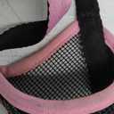 LUCKYPAW Dog Muzzle, Mesh Muzzle for Small Medium Dogs, Soft Mouth Cover to Prevent Biting Chewing, Drinkable Breathable Adjustable Puppy Mouth Guard(M(Snout: 5"-7"), Pink)