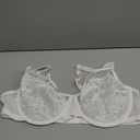 BRABIC Minimizer Bras for Women Full Coverage Unlined Lace Bra with Underwire Lifting Support for Large Bust, 85B, White