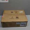 LUE BONA Vanity Stool, Square Linen Makeup Stool with Metal X Legs, Small Ottoman Stool Chair for Vanity, Modern Padded Vanity Seat Foot Rest Stool for Makeup Room, Living Room, Bathroom, Carbon Gray