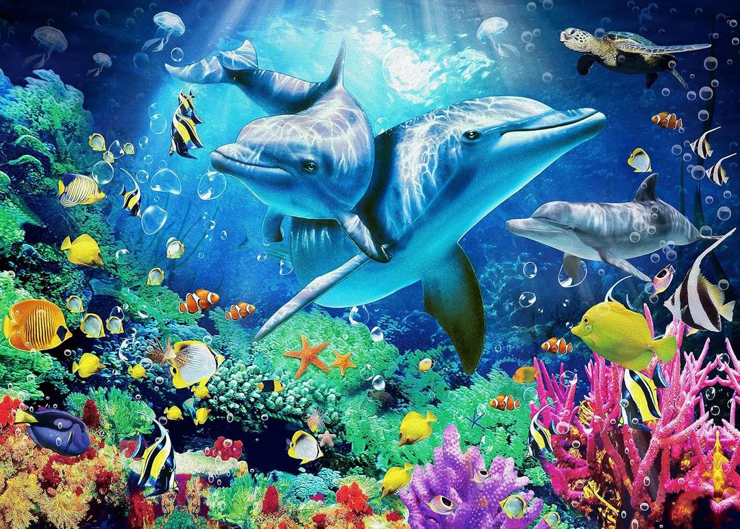 Nattork Jigsaw Puzzles 500 Pieces for Adults, Families (Sea World) Pieces Fit Together Perfectly