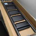 5-Step Folding Ladder, Heavy Duty Ladders for Home & Kitchen, Folding Ladder Easy to Store, Tall Ladder for Adults, Anti-Slip & Space-Saving Step Ladder, 330 Lbs Capacity (Black)