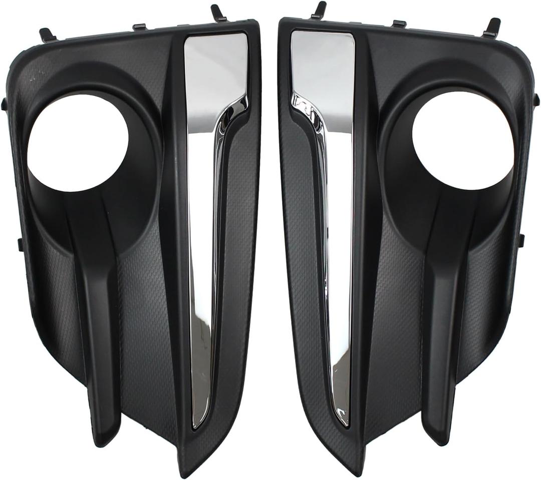 2Pcs Front Driver and Passenger Side Fog Light Bezel Cover for Subaru Impreza 2017-2019 2.0L