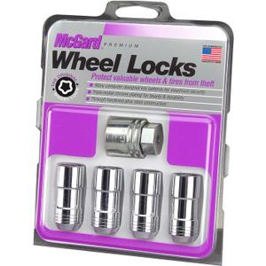 MCGARD 24205 Chrome Cone Seat Wheel Locks (M14 x 2.0 Thread Size) - Set of 4