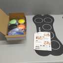 Fzixvow Dog Buttons Talk,Updated 8 Pack Dog Communication Buttons,Recordable Talking Training Buttons for Dogs,30 Seconds Voice Dog Speaking Buttons with Dog Bath Brush Set