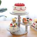 SwallowLiving 5 Tier Round Cupcake Tower Stand for 60 Cupcakes Wihte Wooden Cake Stands Farmhouse Tiered Tray Decor Cupcake Display for Birthday Graduation Baby Shower Tea Party and Wedding (Rustic White)