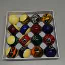 Collapsar Deluxe 2-1/4" Billiard Pool Balls Marble-Swirl Style Billiards Ball Complete 16 Ball Set (Several Style)