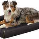 MidWest Homes for Pets Large QuietTime MAXX Ultra-Rugged Dog Bed, Water & Odor Resistant, Bolstered Edge, Non-Slip Bottom, Fits 42-inch Crates, Black