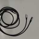 AGVEE 5ft USB-C Male to Lightning Female Charging Adapter Cable for Apple Pencil 1st Generation, 2 in 1 Charger Cord Enables Apple Pencil Pen 1st Gen Match iPad 10, Dark Gray