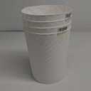 Plastic Small Bathroom Trash Can 1.8 Gallon Waste Basket 2 Pack Garbage Can for Toilet Office Bedroom, White