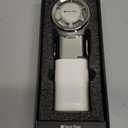 Portable Handheld Turbo Fan with Ice Cooling, 9000mAh Rechargeable Personal Fan, 100-Speed Wind, Built-in Type-C Cable, LED Display,135 Tilt Foldable for Desk/Neck/Travel-White