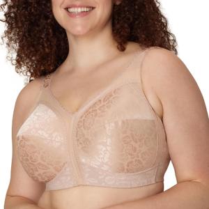 Playtex Women's 18 Hour Ultimate Shoulder Comfort Wireless Bra, 44DD, Nude