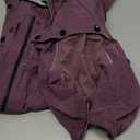 LOVELONGLONG Waterproof Dog Raincoat with Removable Hood  Outdoor Full Body Dog Jacket, Windproof Snowproof Shell Suit  All Season Pet Rain Gear Plum Purple L (L (Back 16.5"))