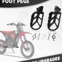 Foot Pegs for Yozma IN10 and Pro,Aluminum Motorcycle Footpegs Pedals Rests for Electric Dirt Bike Ebike Yozma IN 10 and Pro-Black