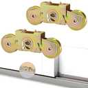 Patio Sliding Door Rollers Replacement Assembly Fits Andersen Gliding Glass Door Roller Part #1997061 (1982 to P), 1-1/4" Tandem Steel Ball Bearing Wheels, 2 Pack