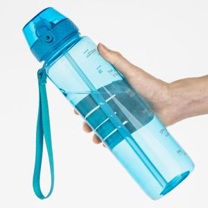 GOPPUS Water Bottle Clear Water Bottles 32oz Motivational with Time Marker Tritan BPA Free Sports Water Bottles Wide Mouth for Gym Travel Home School Office