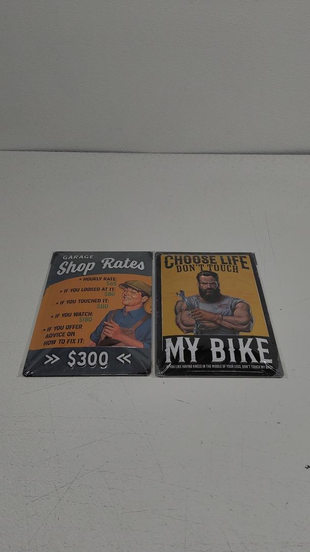 LANOLULANOLU Tin Sign, Metal Sign, Decorations 12x8, 2 Packs