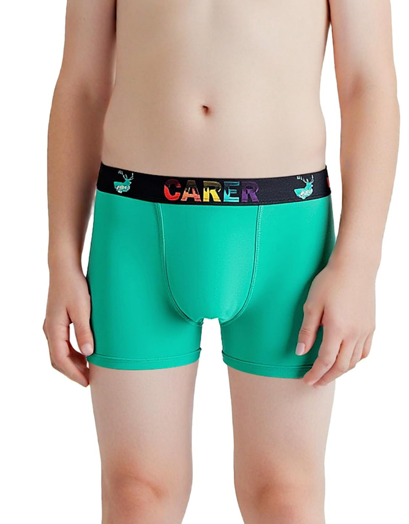 Carer Washable Incontinence Underwear for Children with Front Absorbent 100ML Cotton Reusable Boys Incontinence Underwear Breathable Kids Absorbent Leak Proof Briefs for Boy, S