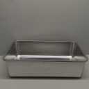 Stainless Steel Litter Box 2 Pack, 23.6x15.7"x6" Deep Stainless Steel Cat Litter Box Extra Large, XL Metal Litterbox for Big Cats with High Sides, Non Stick Surface, Easy to Clean