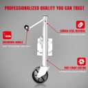 Big RED ATR39001R-1 Torin Boat Trailer Jack with Single Wheel (6 Inch): Swing-Back Bolt-On Heavy Duty Swivel Tongue Trailer Jack, 1000 Lbs. Capacity