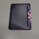 Fintie Hybrid Slim Case for iPad Mini 7 (A17 Pro, 7th Generation) 2024 / iPad Mini 6 (6th Gen) 8.3 Inch, [Built-in Pencil Holder] Shockproof Cover Clear Transparent Back Shell, Hibiscus