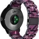 Abanen Watch Band for Garmin Venu 2 Plus/Venu Sq/Vivoactive 6/5, 20mm Quick Release Resin Lightweight Wristband Strap with Stainless Steel Buckle for Garmin Vivoactive 3,Vivomove Sport (Purple)
