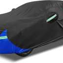 X AUTOHAUX 3L Car Cover Waterproof Snowproof All Weather for Car Outdoor Full Car Cover Rain Sun Protection Universal Fit for Sedan 178"-185"