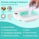 IRWPITW Sitz Bath, Electric Sitz Bath for Toilet Seat Hemorrhoids Postpartum Care Tub, Sits Bath Soak Pan for Women Men, Sitz Baths Salts Bowl, Hip Bath Basin, Foldable, Water Spray Style, Green
