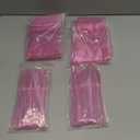 Minatee 150 Pieces Disposable Cutlery Set Plastic Silverware Heavy Duty Utensil Sets 50 Forks 50 Knives 50 Spoons for Home Office School Party Picnics Restaurant Outdoor Events(Pink)