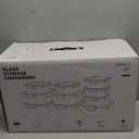 10-Pack Glass Food Storage Containers with Tempered Lids  Borosilicate, Airtight, Oven-Safe (-4F~950F), BPA-Free, 4.4 & 1.6 Cup, Leak-Proof, Dishwasher Safe (Pink)